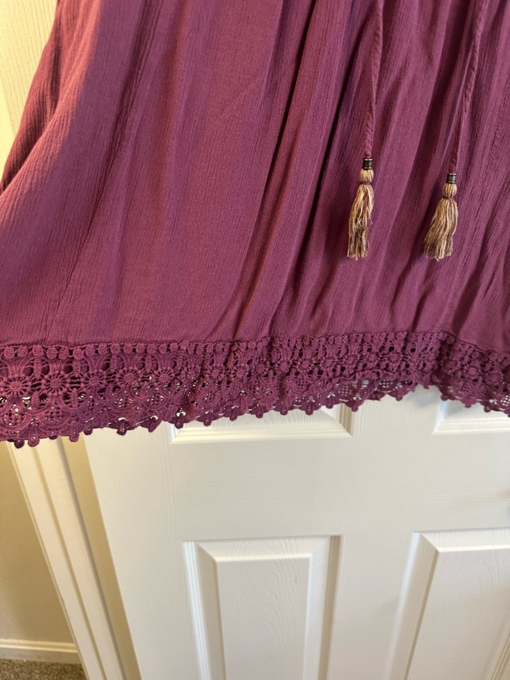 Knox Rose Mauve Purple Embroidered Boho Tunic - Picture 4 of 5